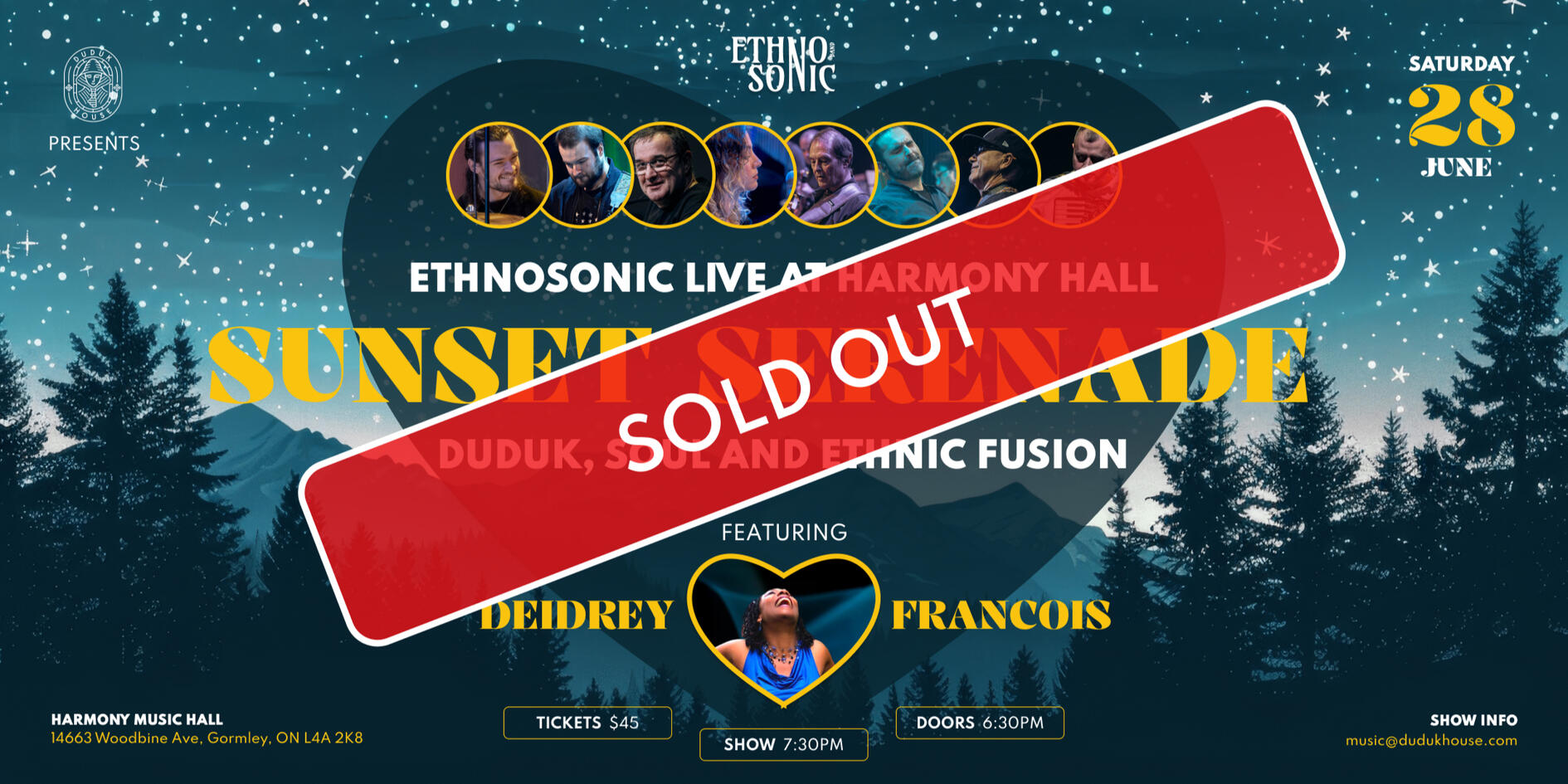 Sunset Serenade: Ethnosonic Live at Harmony Hall Sunset Serenade: Ethnosonic Live at Harmony Hall